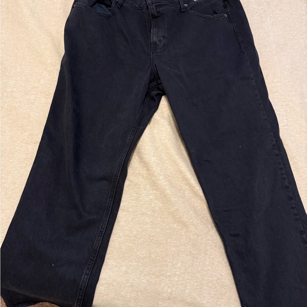 Abercrombie & Fitch Black Straight Leg Jeans